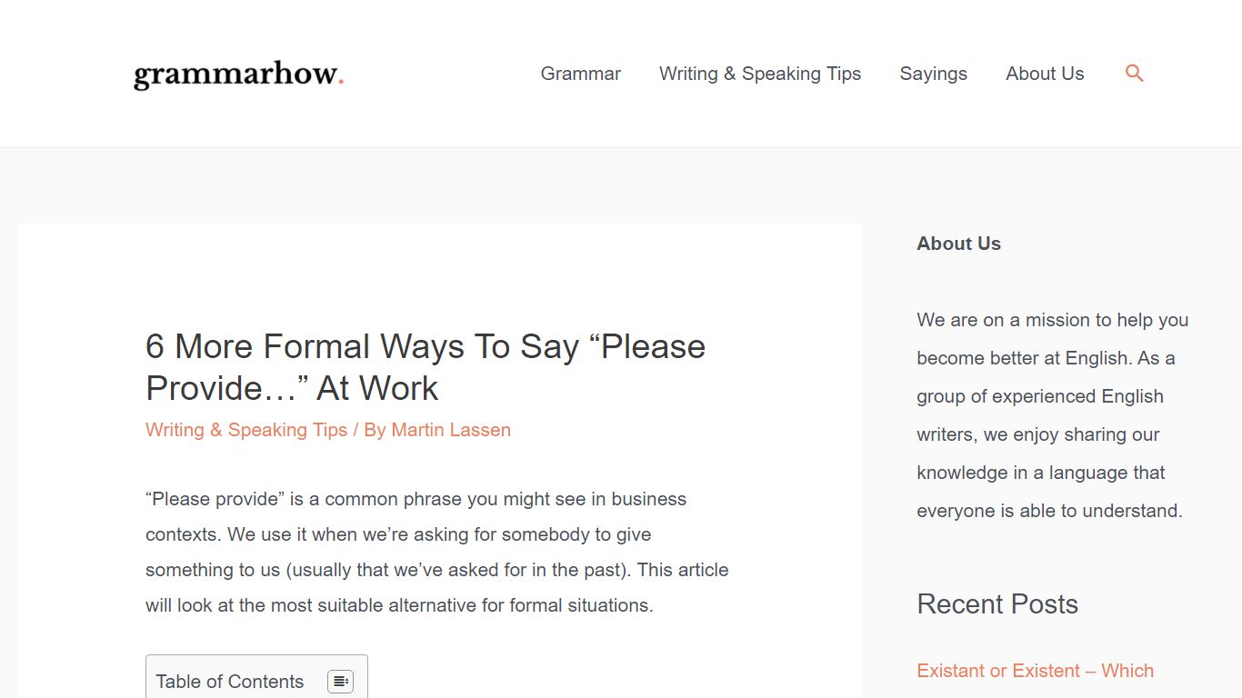 6 More Formal Ways To Say “Please Provide…” At Work - Grammarhow